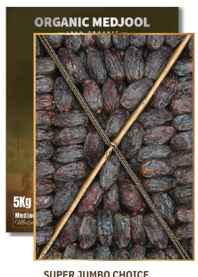 Super Jumbo Choice — Original Aziz organic Medjool date carton