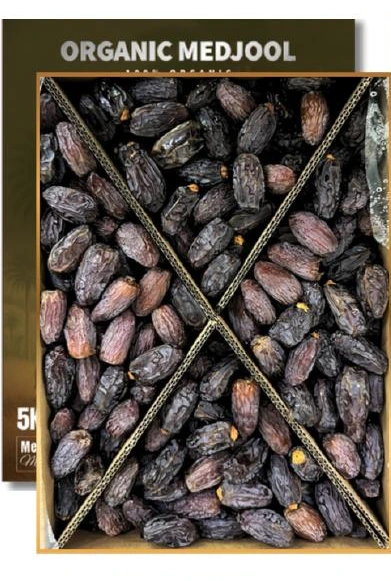 Small Choice — Original Aziz organic Medjool date carton