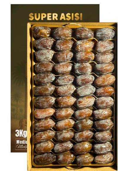Super Asisi — Original Aziz organic Medjool date carton