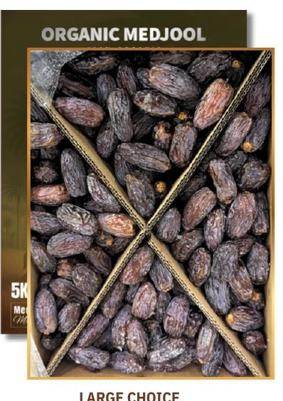 Large Choice — Original Aziz organic Medjool date carton