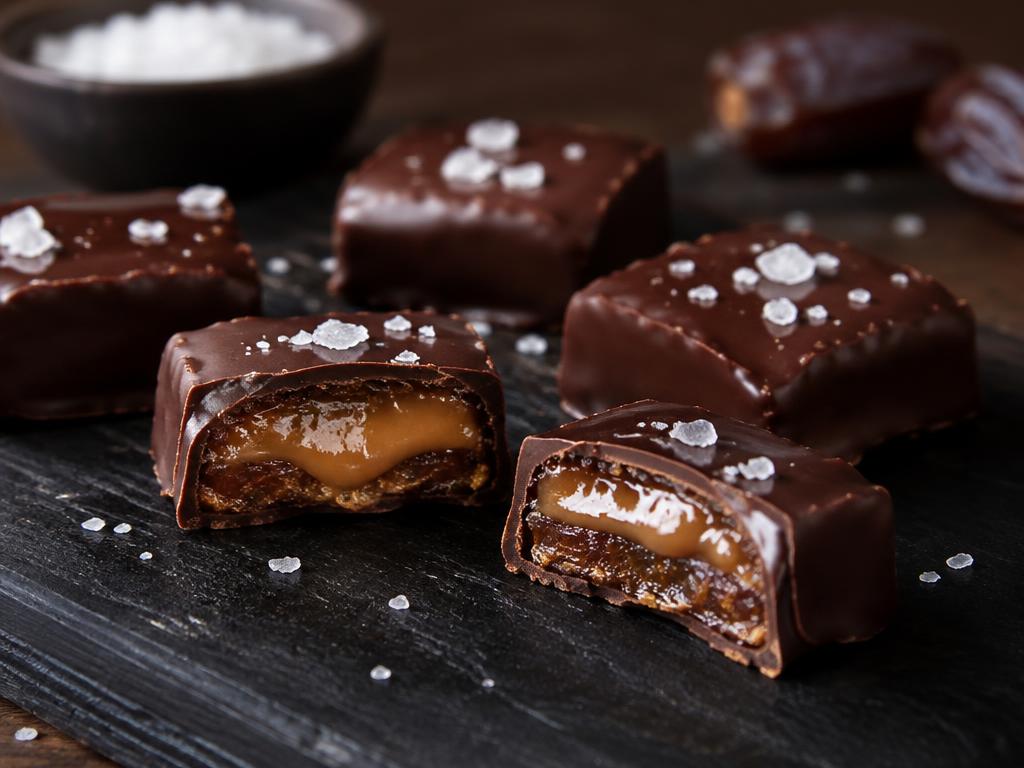 Chocolate date caramels (5 ingredients)